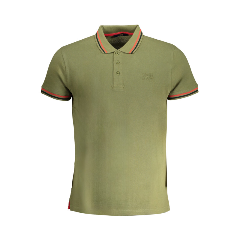 GRÜNES KURZÄRMELIGES POLOSHIRT FÜR HERREN DER CAVALLI-KLASSE