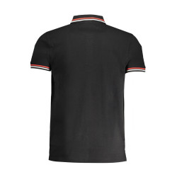 CAVALLI CLASS HERREN-KURZÄRMELIGES POLOSHIRT SCHWARZ