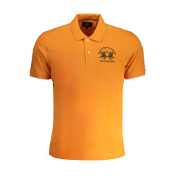 LA MARTINA MEN&39S ORANGE SHORT SLEEVED POLO SHIRT
