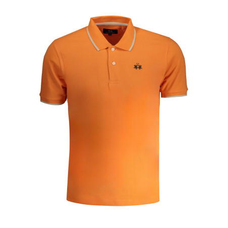 ORANGES KURZÄRMELIGES HERREN-POLOSHIRT VON LA MARTINA