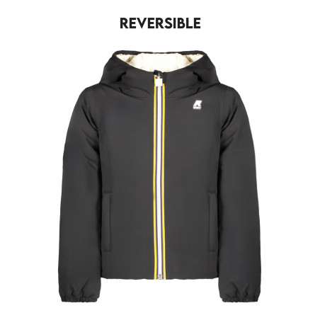 K-WAY SCHWARZE MÄDCHENJACKE