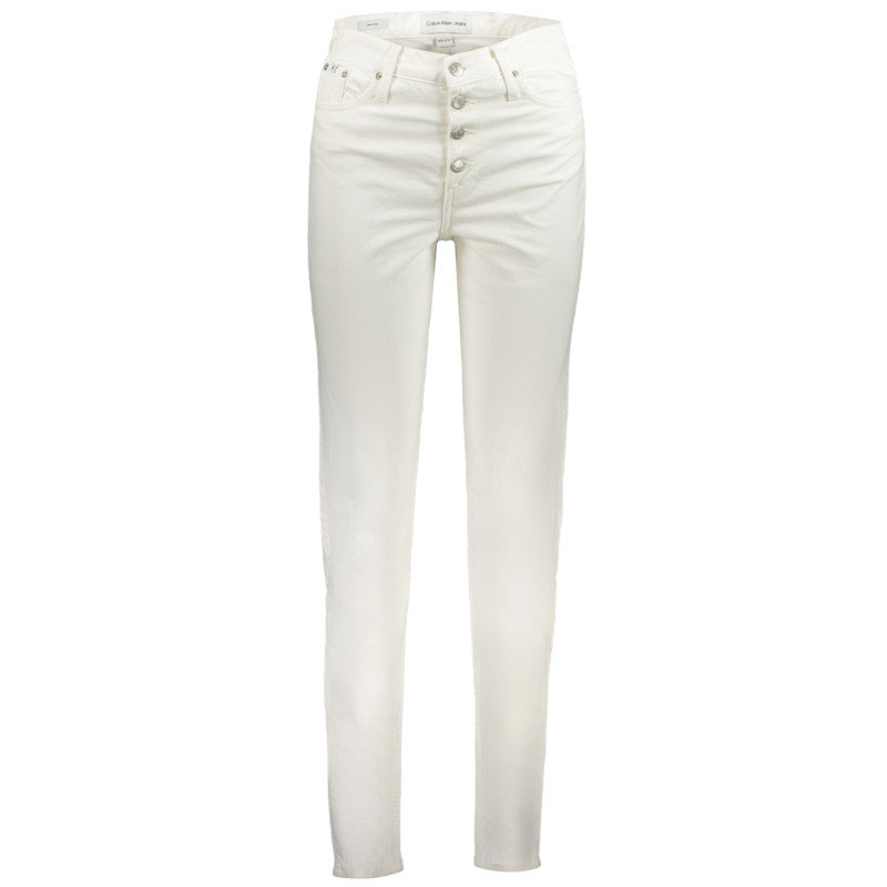 CALVIN KLEIN DAMEN-DENIM-JEANS WEISS