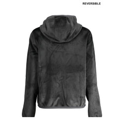 K-WAY FELPA CON ZIP DONNA NERO