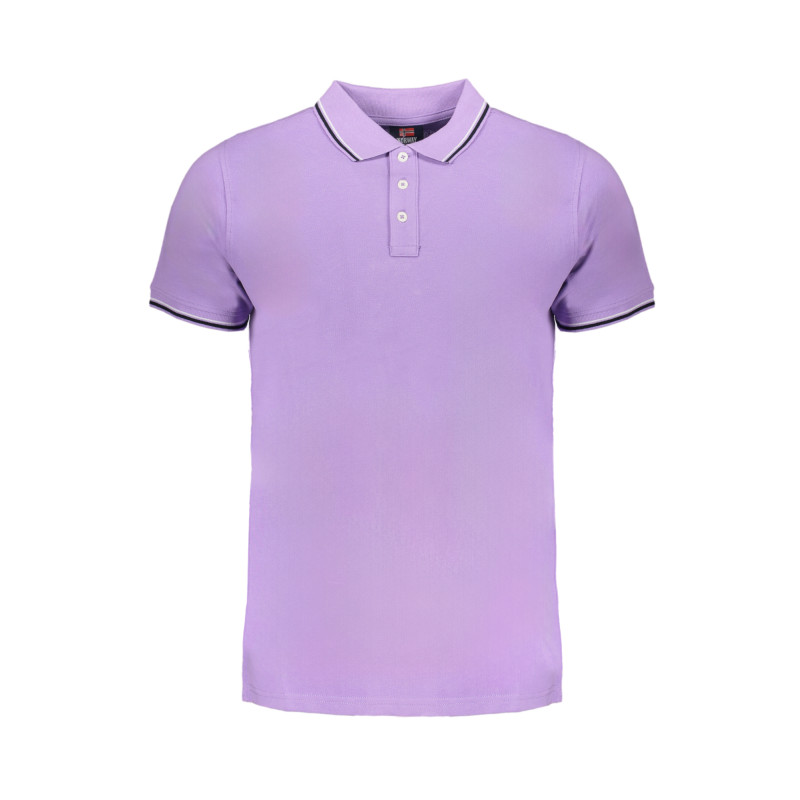 NORWEGEN 1963 LILA HERREN-KURZÄRMELIGES POLOSHIRT