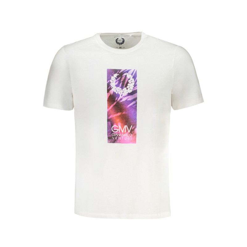 GIAN MARCO VENTURI HERREN-KURZÄRMELIGES T-SHIRT WEISS