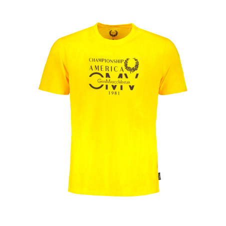 GIAN MARCO VENTURI GELBES KURZÄRMELIGES HERREN-T-SHIRT