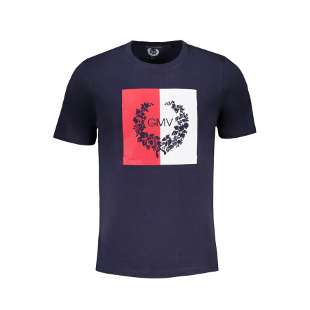 GIAN MARCO VENTURI HERREN-KURZÄRMELIGES T-SHIRT BLAU