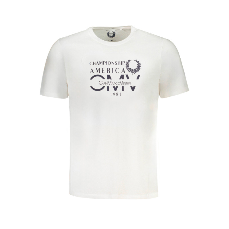 GIAN MARCO VENTURI HERREN-KURZÄRMELIGES T-SHIRT WEISS