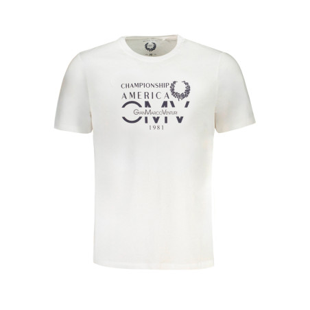 GIAN MARCO VENTURI HERREN-KURZÄRMELIGES T-SHIRT WEISS