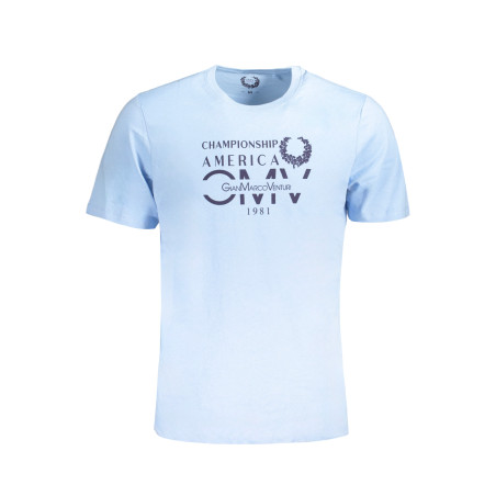 GIAN MARCO VENTURI HERREN-KURZÄRMELIGES T-SHIRT BLAU