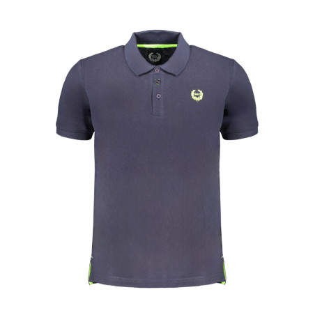 GIAN MARCO VENTURI HERREN-KURZÄRMELIGES POLOSHIRT BLAU