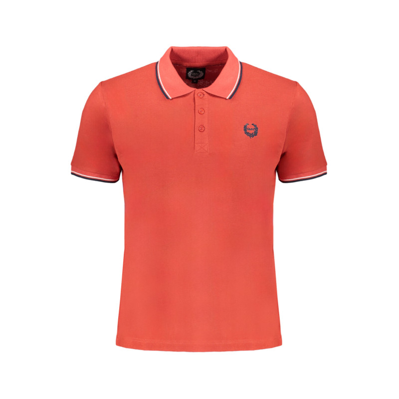 GIAN MARCO VENTURI HERREN-POLOSHIRT MIT KURZÄRMELN, ROT