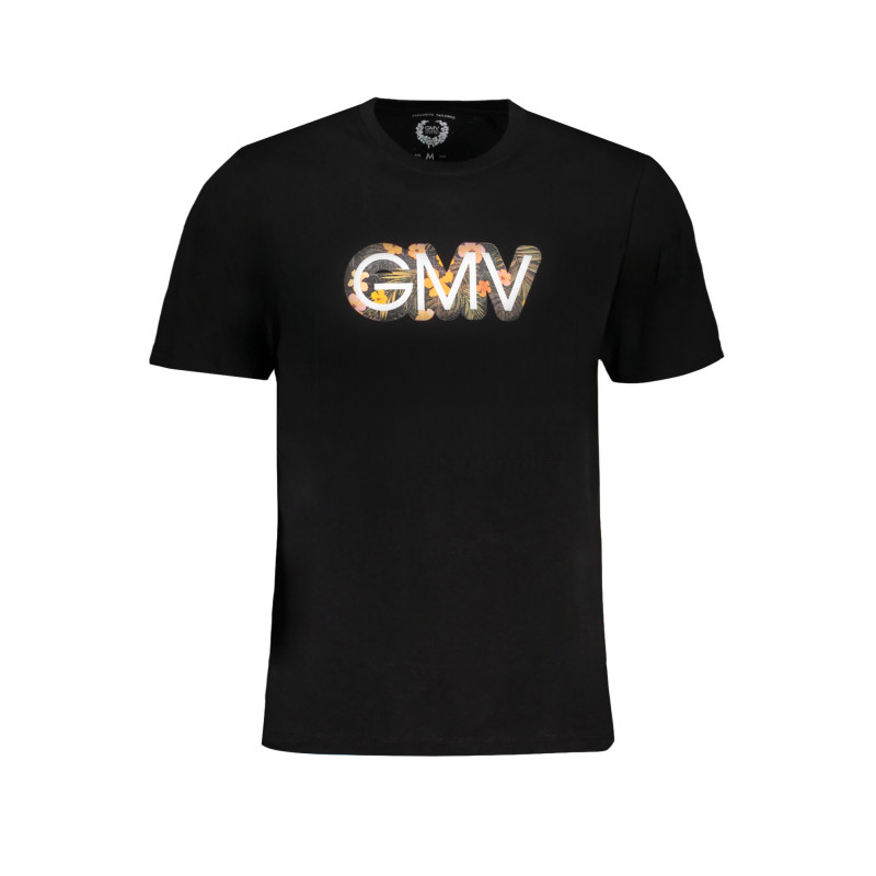 GIAN MARCO VENTURI HERREN-KURZÄRMELIGES T-SHIRT SCHWARZ