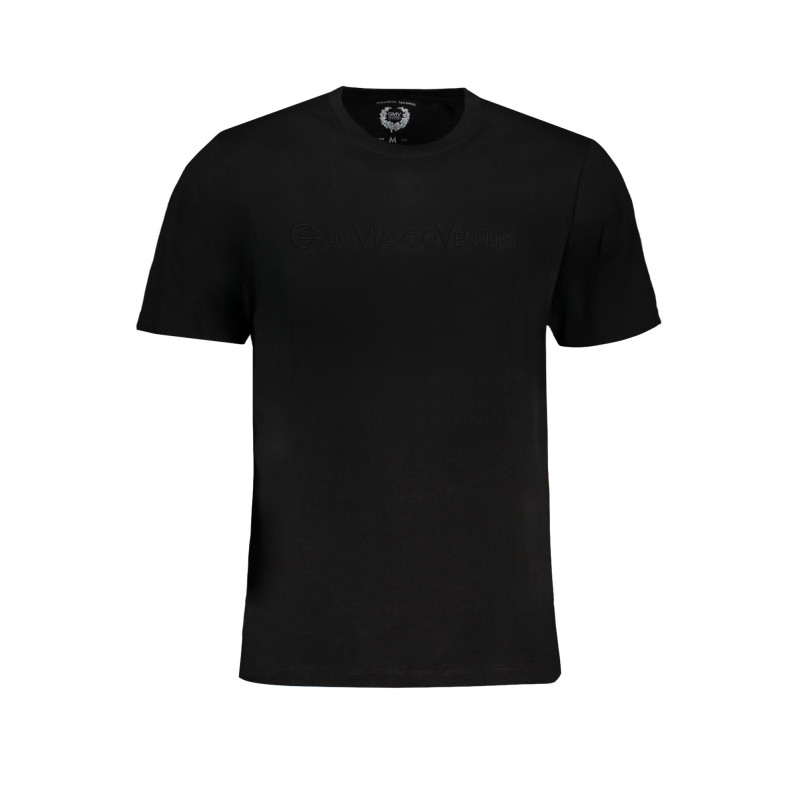 GIAN MARCO VENTURI HERREN-KURZÄRMELIGES T-SHIRT SCHWARZ