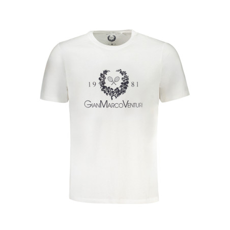 GIAN MARCO VENTURI HERREN-KURZÄRMELIGES T-SHIRT WEISS