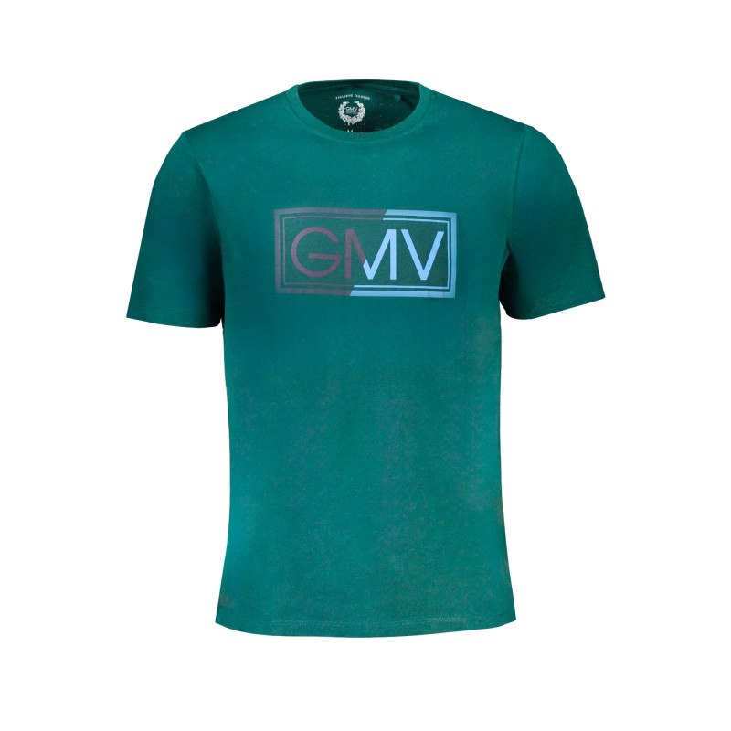 GIAN MARCO VENTURI GRÜNES KURZÄRMELIGES HERREN-T-SHIRT