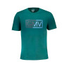 GIAN MARCO VENTURI GRÜNES KURZÄRMELIGES HERREN-T-SHIRT