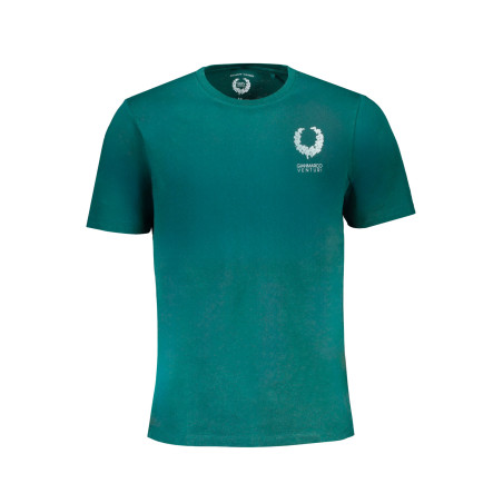GIAN MARCO VENTURI GRÜNES KURZÄRMELIGES HERREN-T-SHIRT
