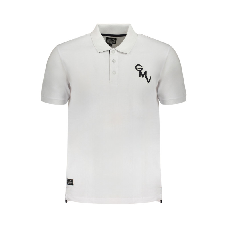 GIAN MARCO VENTURI WEISSES KURZÄRMELIGES POLOSHIRT FÜR HERREN