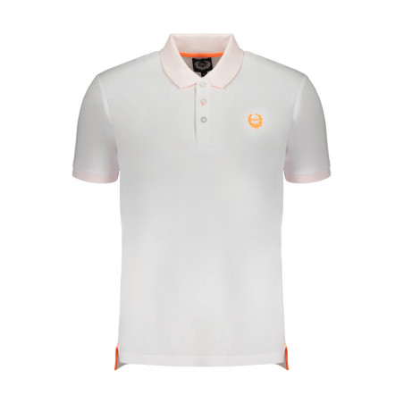 GIAN MARCO VENTURI WEISSES KURZÄRMELIGES POLOSHIRT FÜR HERREN
