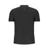 GIAN MARCO VENTURI SCHWARZES KURZÄRMELIGES POLOSHIRT FÜR HERREN