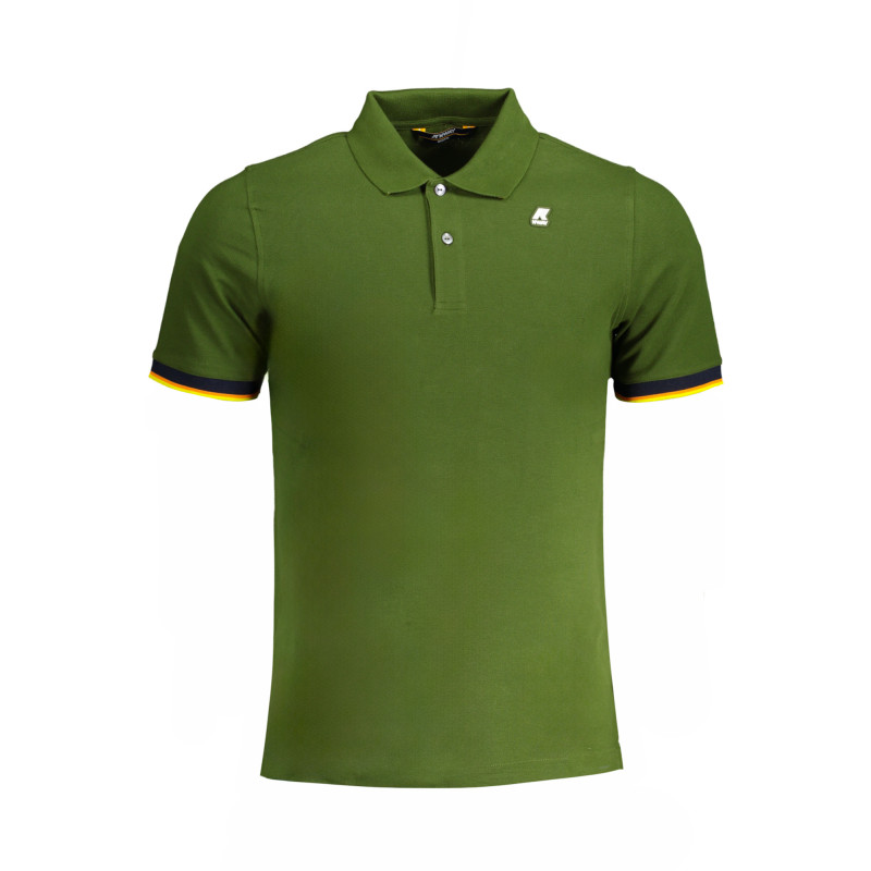 K-WAY GRÜNES KURZÄRMELIGES POLOSHIRT FÜR HERREN