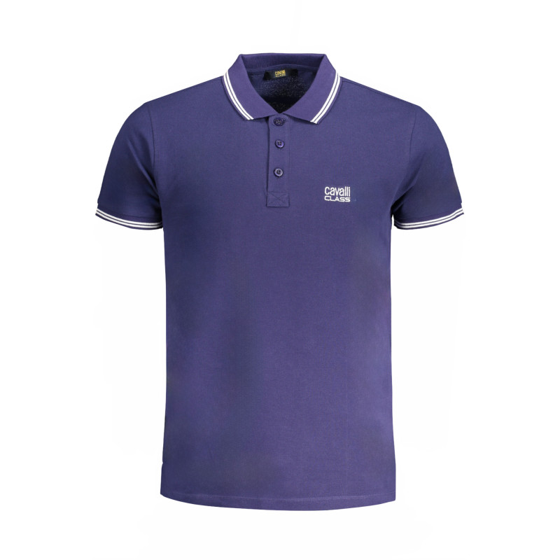 CAVALLI CLASS HERREN-KURZÄRMELIGES POLOSHIRT BLAU