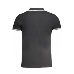 CAVALLI CLASS HERREN-KURZÄRMELIGES POLOSHIRT SCHWARZ