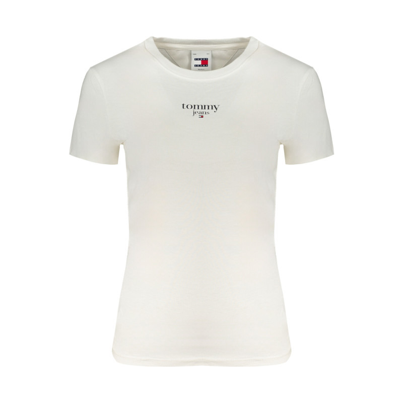 TOMMY HILFIGER T-SHIRT MANICHE CORTE DONNA BIANCO