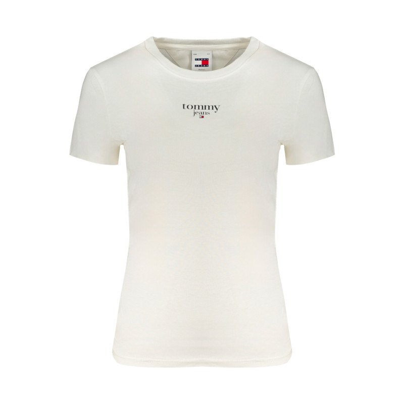TOMMY HILFIGER T-SHIRT MANICHE CORTE DONNA BIANCO
