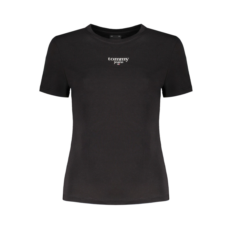 TOMMY HILFIGER DAMEN KURZARM T-SHIRT SCHWARZ