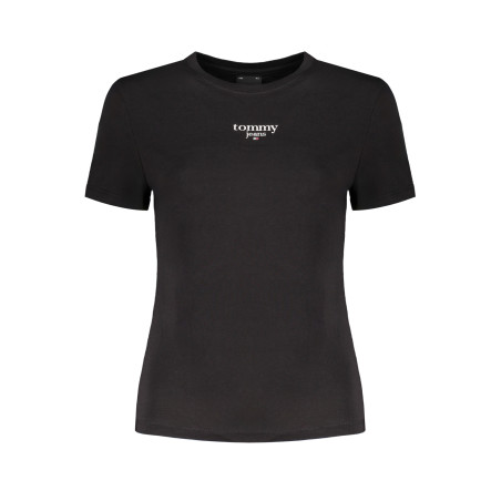 TOMMY HILFIGER DAMEN KURZARM T-SHIRT SCHWARZ