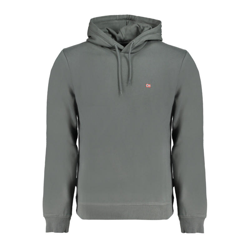 NAPAPIJRI GRÜNES HERREN-SWEATSHIRT MIT REISSVERSCHLUSS