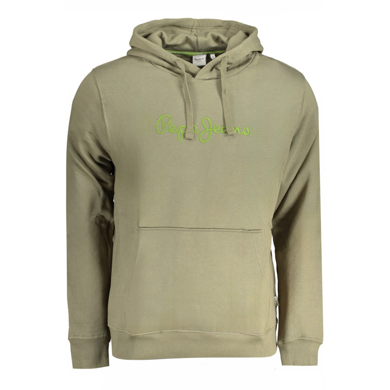 PEPE JEANS GRÜNES HERREN-SWEATSHIRT MIT REISSVERSCHLUSS