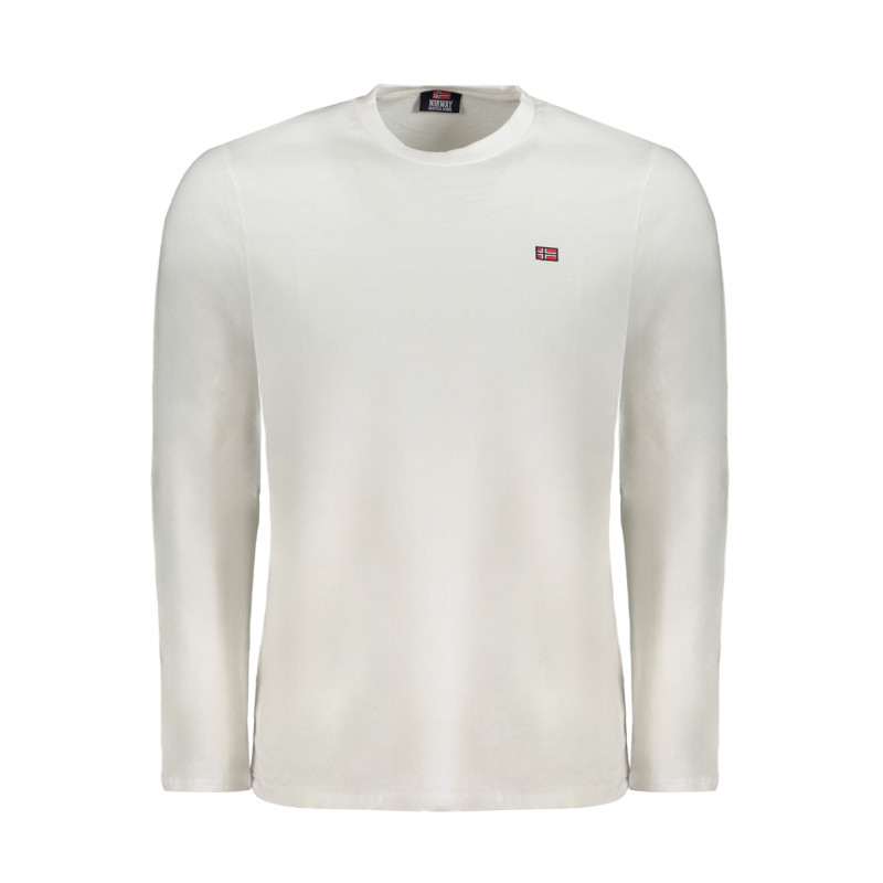 NORWEGEN 1963 WEISSES LANGARM-T-SHIRT FÜR HERREN