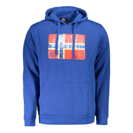 NORWEGEN 1963 BLAUES HERREN-SWEATSHIRT MIT REISSVERSCHLUSS