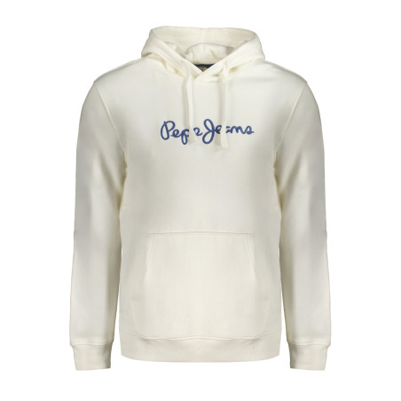 PEPE JEANS WEISSES SWEATSHIRT FÜR HERREN MIT REISSVERSCHLUSS