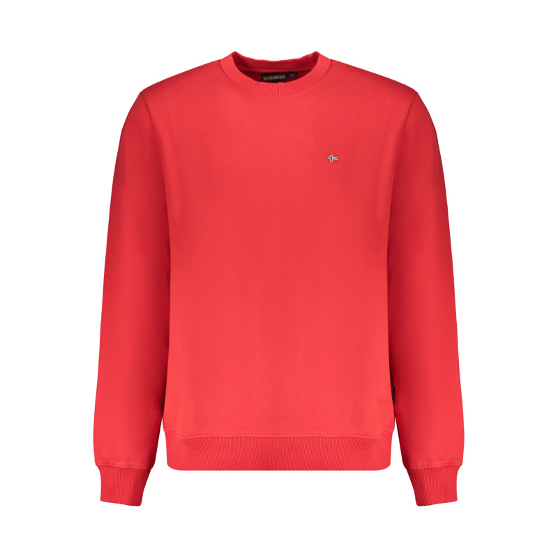 NAPAPIJRI RED MEN&39S ZIP-LESS SWEATSHIRT