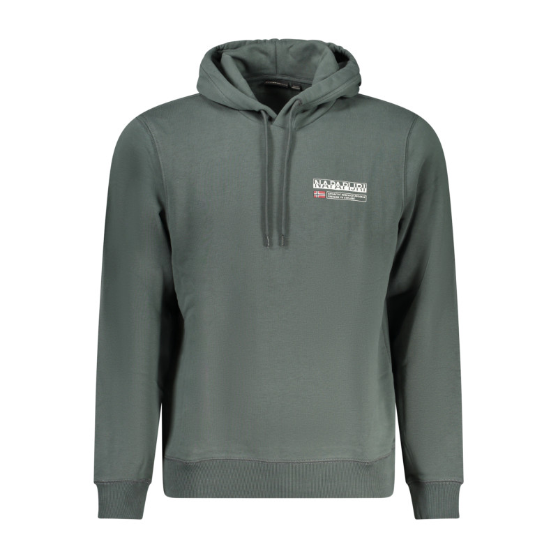 NAPAPIJRI GRÜNES HERREN-SWEATSHIRT MIT REISSVERSCHLUSS