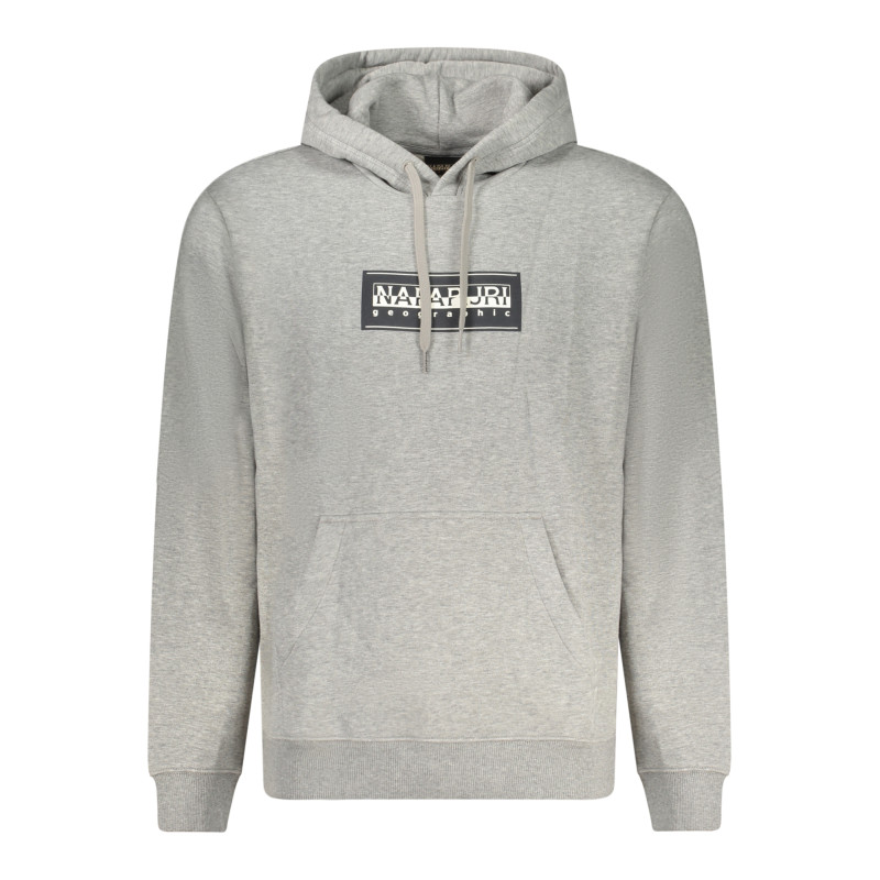 NAPAPIJRI GRAUES SWEATSHIRT FÜR HERREN MIT REISSVERSCHLUSS
