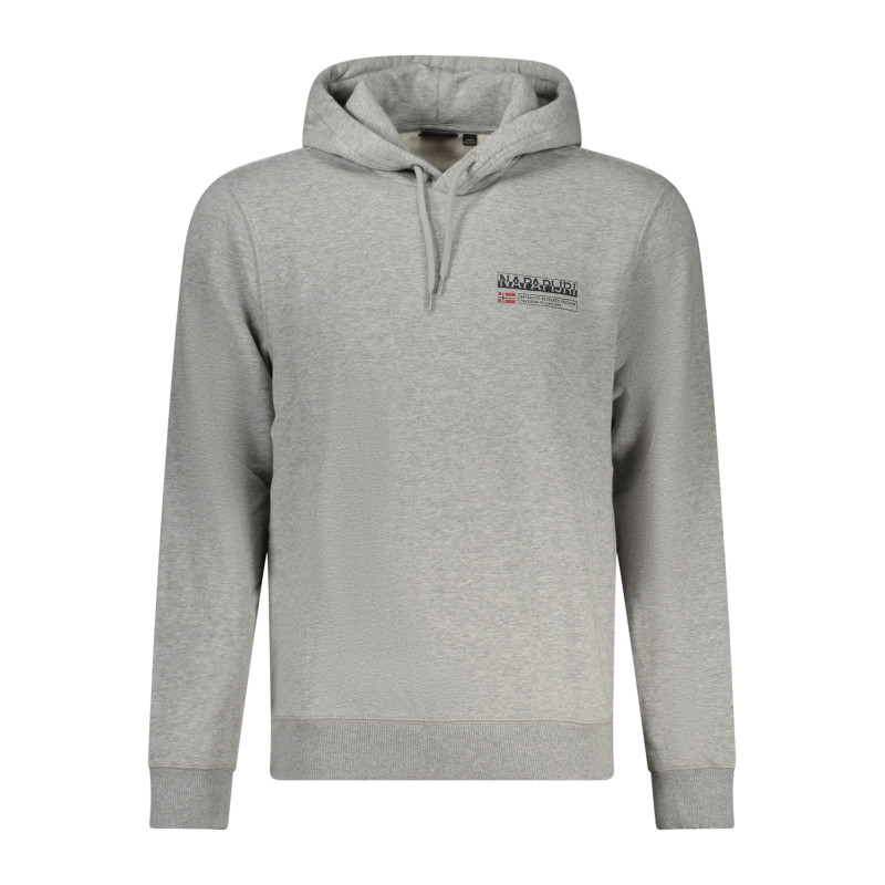 NAPAPIJRI GRAUES SWEATSHIRT FÜR HERREN MIT REISSVERSCHLUSS