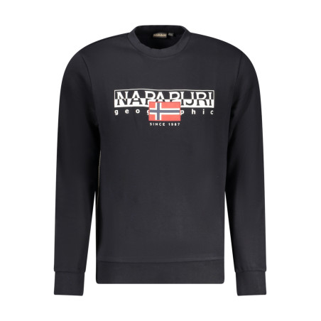 NAPAPIJRI SCHWARZES HERREN-SWEATSHIRT MIT REISSVERSCHLUSS