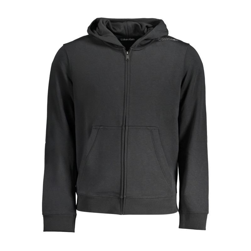 CALVIN KLEIN MEN&39S BLACK ZIP-UP SWEATSHIRT
