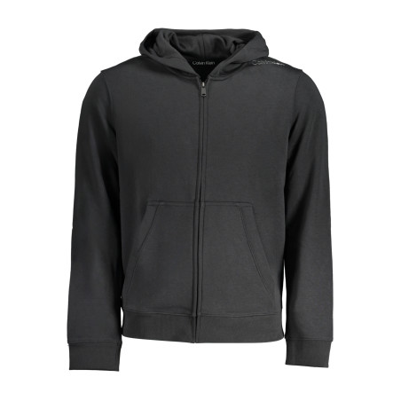 CALVIN KLEIN MEN&39S BLACK ZIP-UP SWEATSHIRT