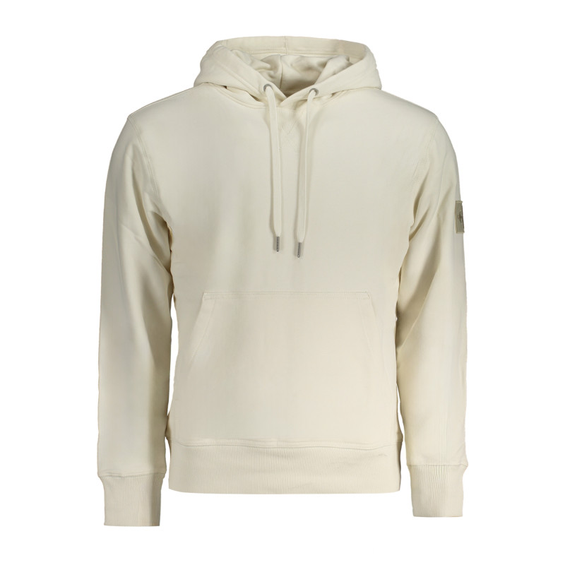 CALVIN KLEIN WEISSES SWEATSHIRT FÜR HERREN MIT REISSVERSCHLUSS