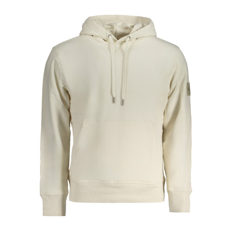 CALVIN KLEIN WEISSES SWEATSHIRT FÜR HERREN MIT REISSVERSCHLUSS
