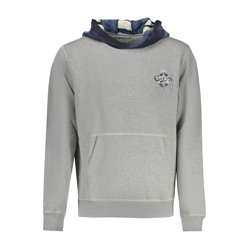 GUESS JEANS SWEATSHIRT WITHOUT ZIP MEN GREY