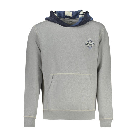 GUESS JEANS SWEATSHIRT WITHOUT ZIP MEN GREY