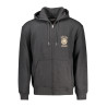 GUESS JEANS HERREN SWEATSHIRT MIT ZIP-UP SCHWARZ