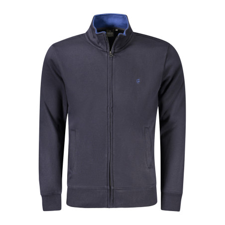 COVERI MOVING HERREN SWEATSHIRT BLAU MIT REISSVERSCHLUSS